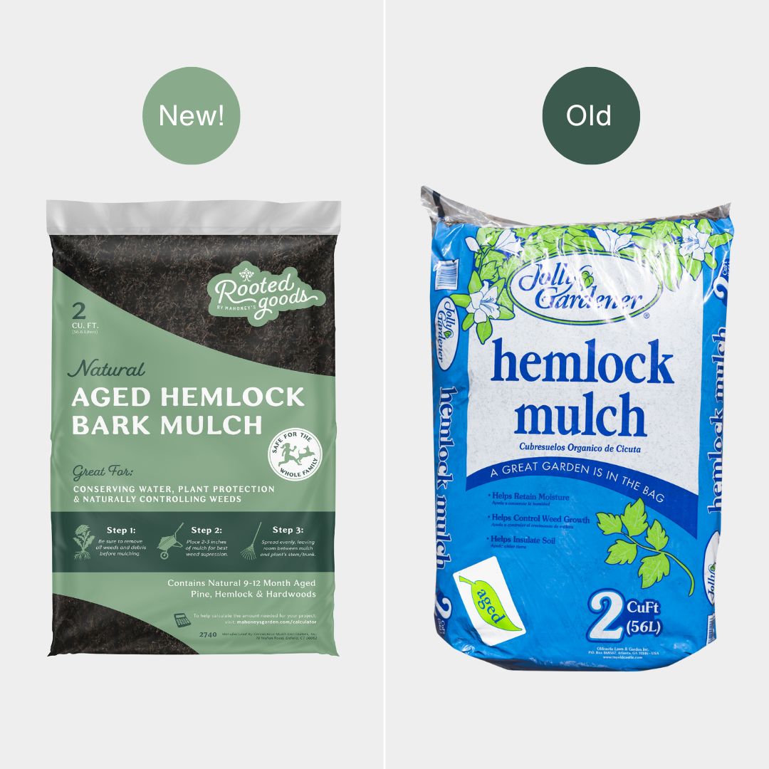 Natural Aged Hemlock Bark Mulch – Rooted Goods – 2 CU FT